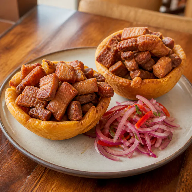 Canasticas de chicharrón de Chicharrón Factory