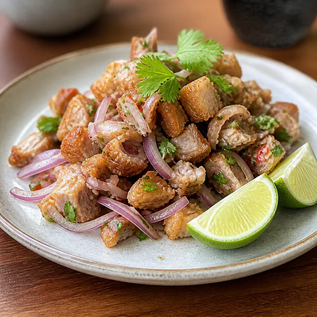 Ceviche de chicharrón de Chicharrón Factory