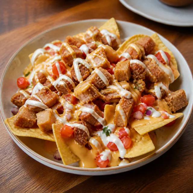 Nachos de chicharrón de Chicharrón Factory