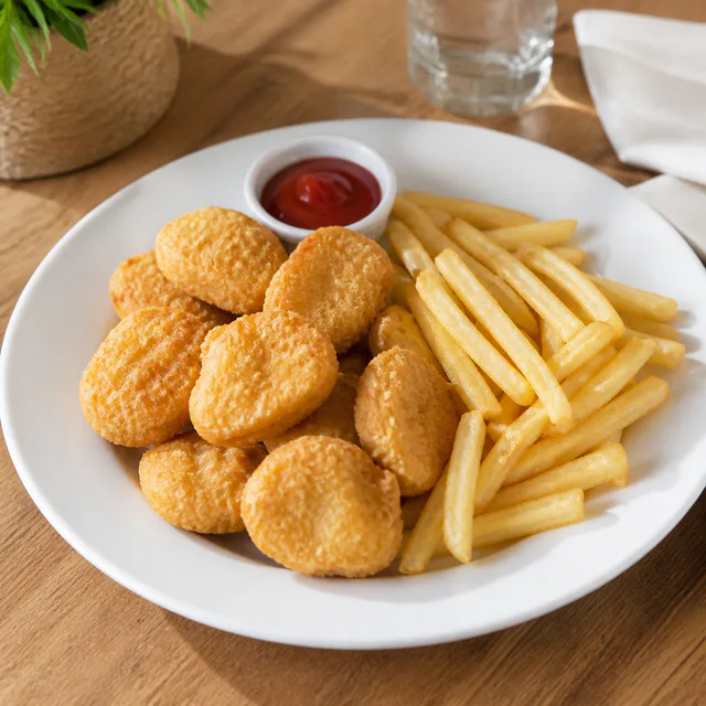 Nuggets de pollo con papas de Chicharrón Factory