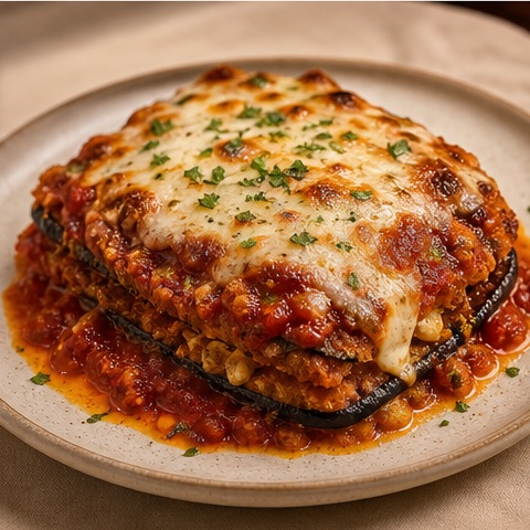 Berenjena a la parmesana de Valentino Restaurant