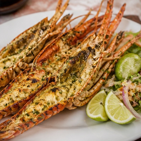 Langostino a la Plancha de Valentino Restaurant