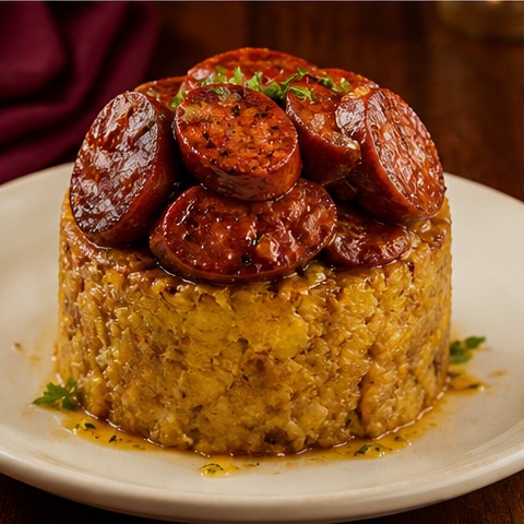 Mofongo de Longaniza de Valentino Restaurant