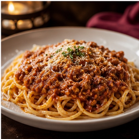 Pasta a la Bolognesa de Valentino Restaurant