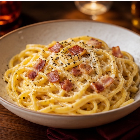 Pasta a la Carbonara de Valentino Restaurant