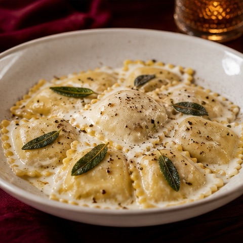 Raviolis de Ricotta de Valentino Restaurant